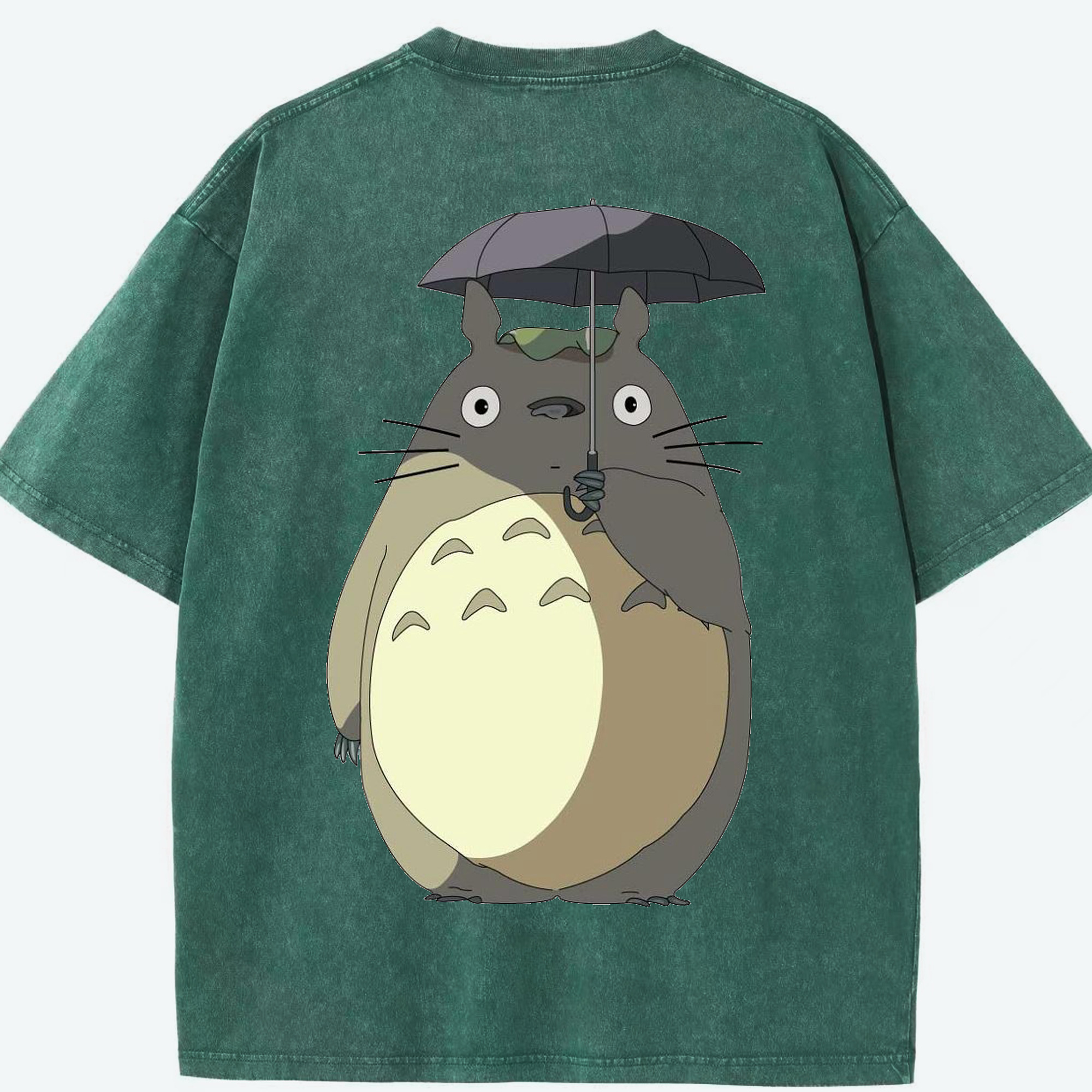 （画像用） となりのトトロ 草壁メイ 草壁サツキ My Neighbor Totoro Satsuki Kusakabe Mei Kusakabe 綿100% ヴィンテージ風 半袖Tシャツ（背面プリント）